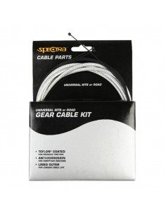 VÄXELWIRE SET "STÅLSPUNNEN", SPECTRA FRAM OCH BAK MED HÖLJE TEFLON INKL TILLBEHÖ