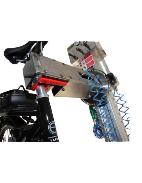 PNEUMATISK BIKE CLAMP STAND, MEKANIKERSTÄLL