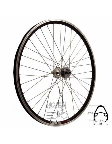 BAKHJUL FIXIE ETRTO 622x18, SVART