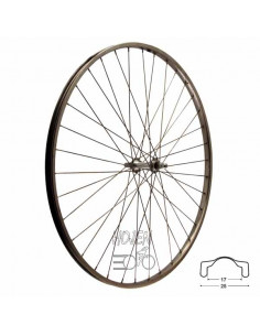 HJUL FRAM 635-20 ROSTFRI FA, SILVER