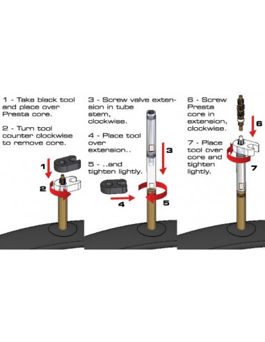 Ventilförlängning Continental 1-par  30 mm