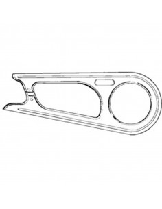 KEDJESKYDD HELTÄCKADE 48T, PLÅT BLANKT L:555MM H:223MM SKRUVFÄSTE