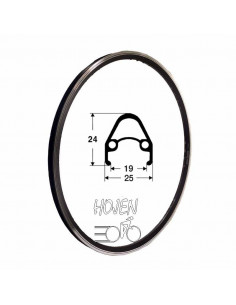 FÄLG 622-19 DB-SVART 8X4H, SVART