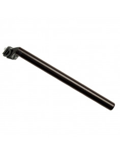 Sadelstolpe 27.6x350mm, Svart