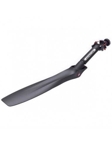 Bakskärm Cavo, Justerbar längd, bredd 90-120 mm svart, 26-28