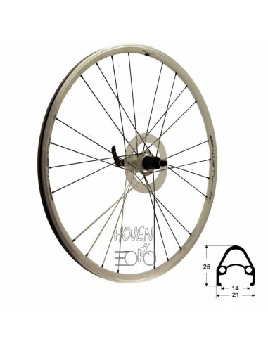 Hjul bak 622-15 fluenta race, TEC 24h 8-10 del Shim./SRAM kompatibel vikt: 1175