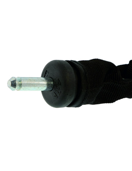Kättinglås plug-in grovt, Axa 8 mm kätting 110 cm lång för solid ringlås, Svart, Kättinglås plug-in grovt, Axa 8 mm kätting 110 cm lång för solid ringlås, Svart,