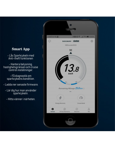 Segway El-Scooter Ninebot ES2, Mörkgrå