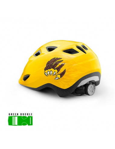 MET HELMET Kids ELFO GREEN (46-53) YELLOW LION | GLOSSY