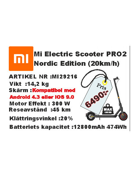 Mi Electric Scooter PRO2 Nordic