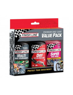 Value Pack Finish Line Premium Bike Care inkl.120ml EcoTech/Dry/Bikewash kon.