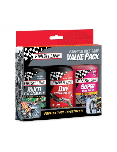 Value Pack Finish Line Premium Bike Care inkl.120ml EcoTech/Dry/Bikewash kon.